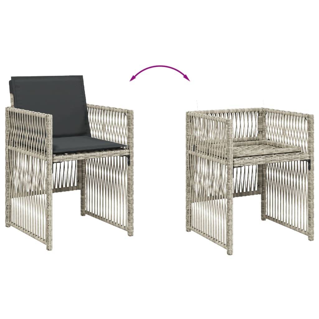ComfortXL - Salon de Jardin Gris 16 Personnes avec Tabourets, Ensemble Repas Compact en Résine Tressée – ComfortXL Outdoor Living - Image 7