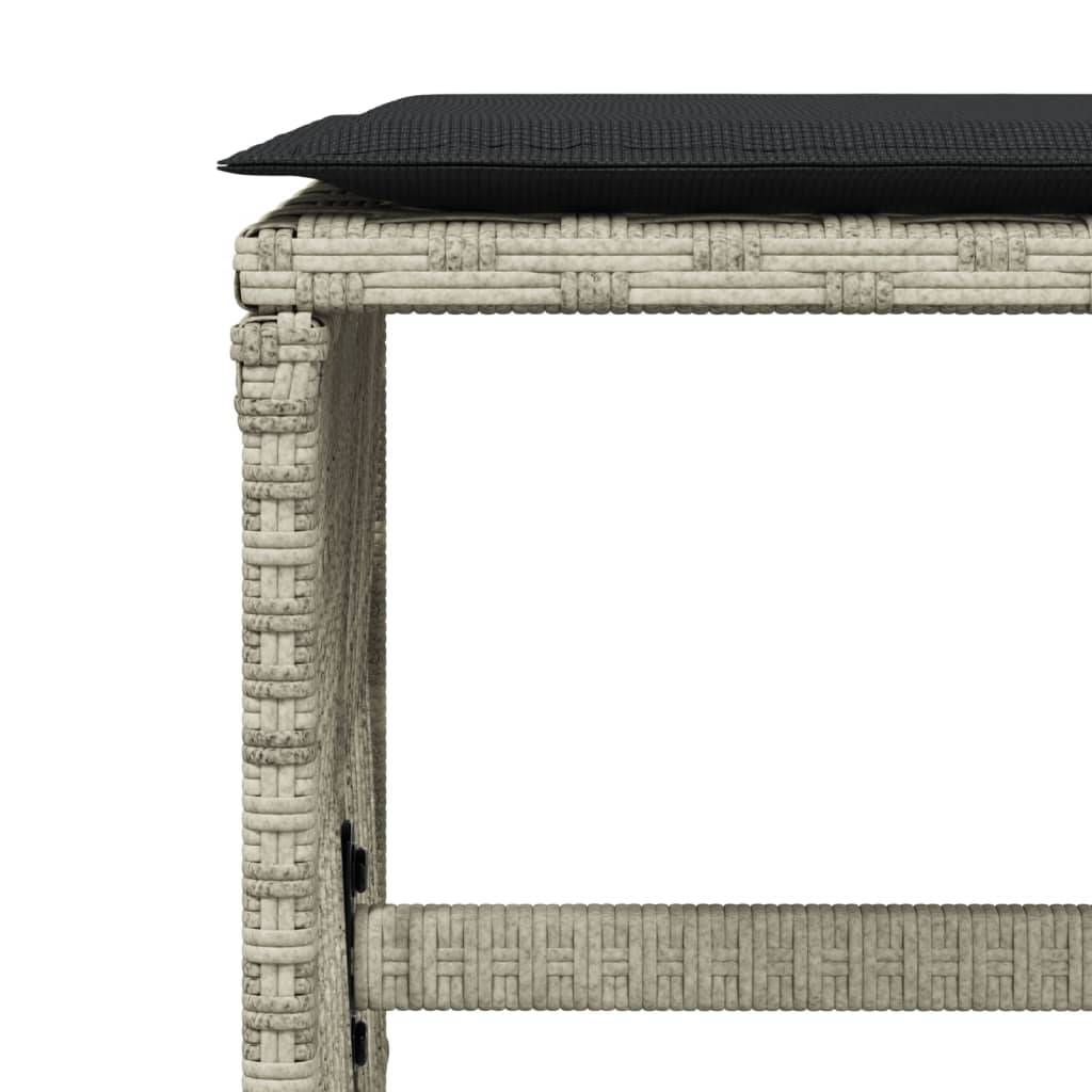 ComfortXL - Salon de Jardin Gris 16 Personnes avec Tabourets, Ensemble Repas Compact en Résine Tressée – ComfortXL Outdoor Living - Image 10