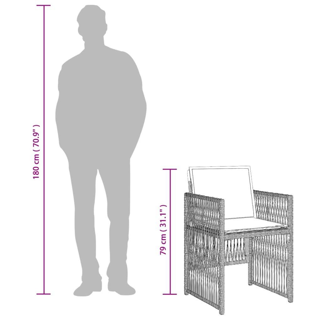 ComfortXL - Salon de Jardin Gris 16 Personnes avec Tabourets, Ensemble Repas Compact en Résine Tressée – ComfortXL Outdoor Living - Image 4