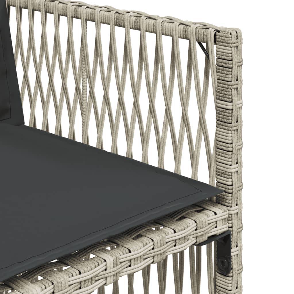 ComfortXL - Salon de Jardin Gris 16 Personnes avec Tabourets, Ensemble Repas Compact en Résine Tressée – ComfortXL Outdoor Living - Image 9