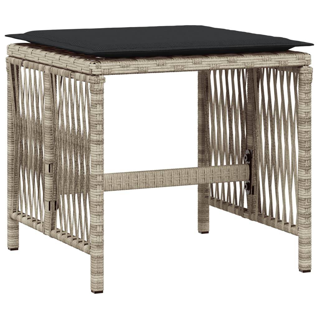 ComfortXL - Salon de Jardin Gris 16 Personnes avec Tabourets, Ensemble Repas Compact en Résine Tressée – ComfortXL Outdoor Living - Image 6