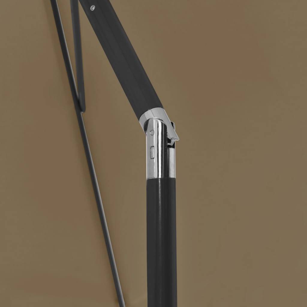 Helloshop26 - Parasol de plage 180 x 120 cm taupe - Imagen 6