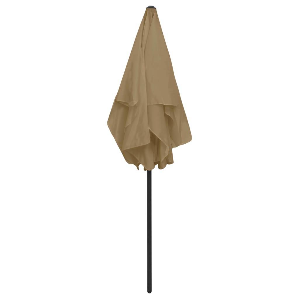 Helloshop26 - Parasol de plage 180 x 120 cm taupe - Imagen 5