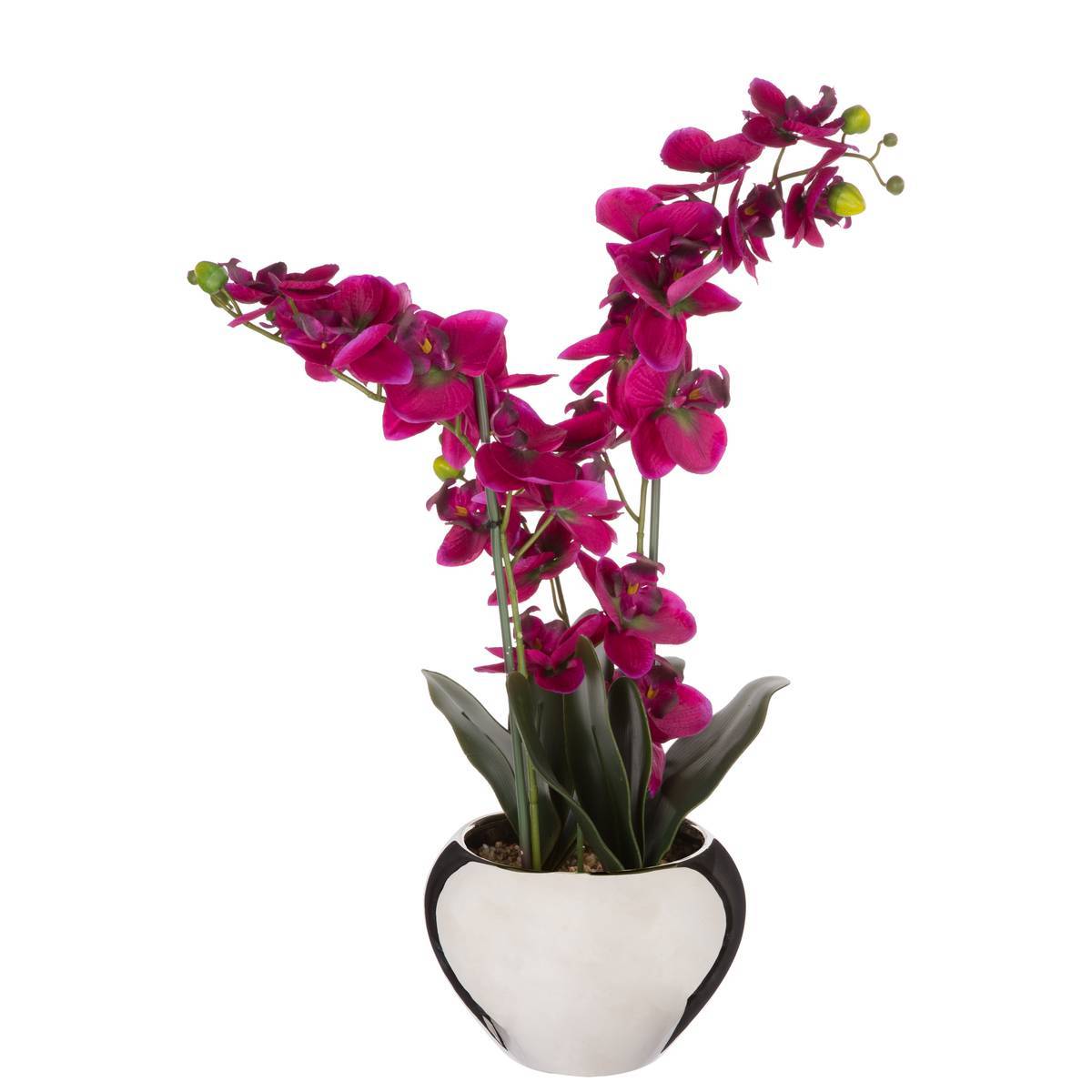 Atmosphera - Orchidée artificielle vase céramique H57cm - Atmosphera Créateur d'intérieur - Imagen 2