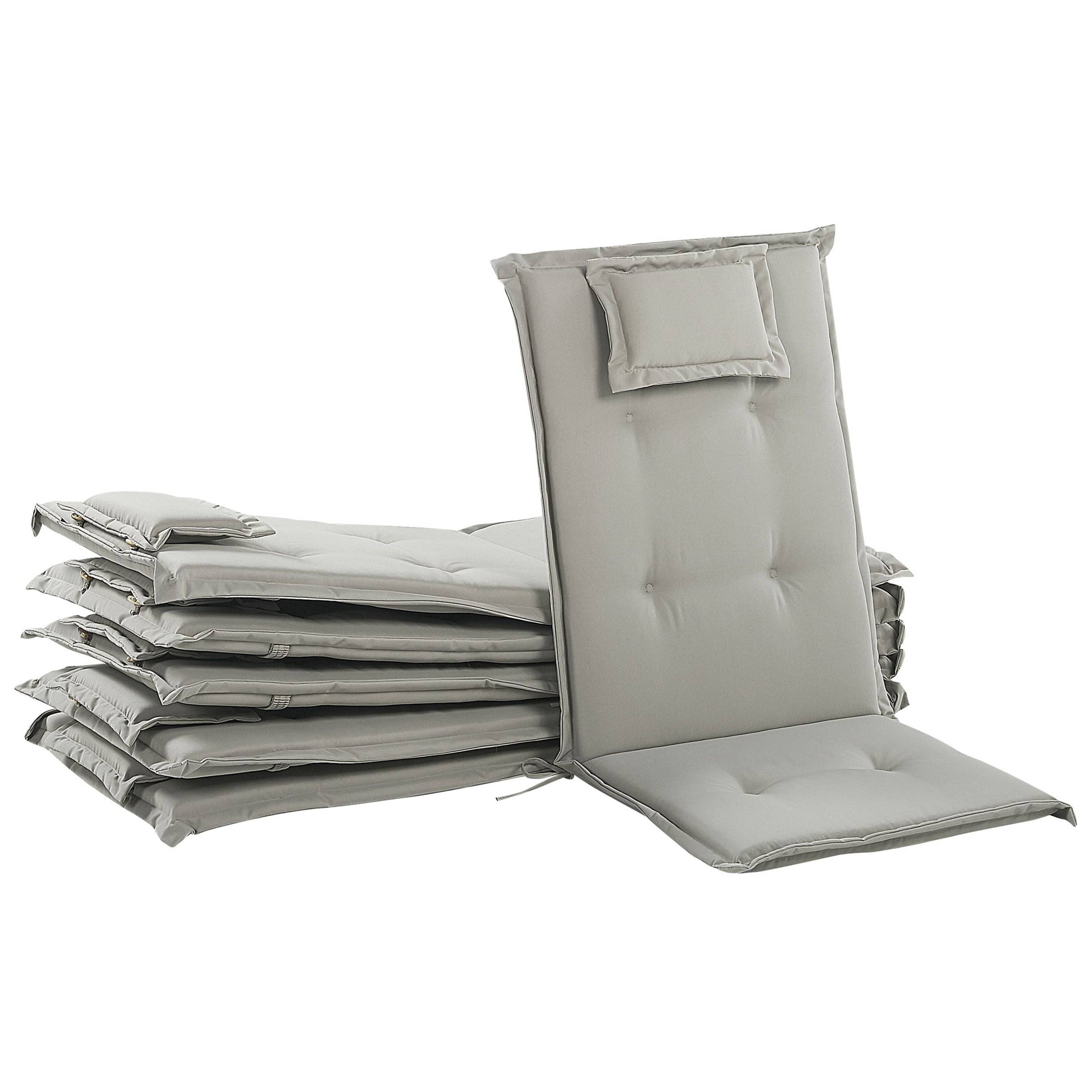 Beliani - Coussin d'assise d'extérieur Polyester Taupe JAVA/AMANTEA - Beliani - Imagen 4
