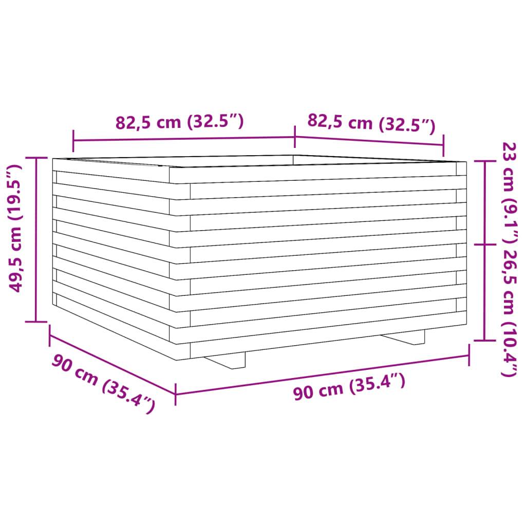 Maison Chic - Jardinière, Bac à fleurs, Pot de fleurs 90x90x49,5 cm bois massif de douglas - Imagen 10