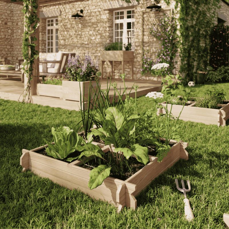 Forest Style - Carré potager au sol Freya 115L - Mélèze - Imagen 2