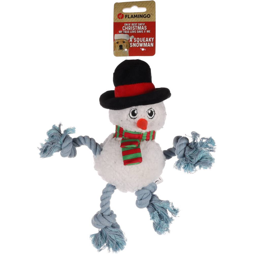 Flamingo - Bonhomme de neige Blanc Xima Jouet Noël pour chien - Imagen 3
