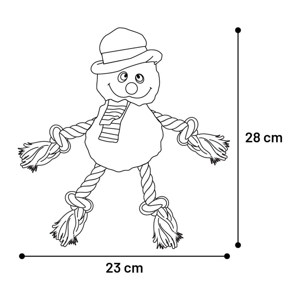 Flamingo - Bonhomme de neige Blanc Xima Jouet Noël pour chien - Imagen 2