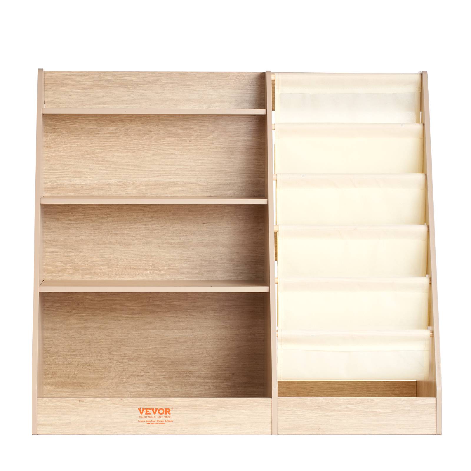 VEVOR Bibliothèque en Bois 4 Niveaux 6 Couches Meuble de Rangement pour Enfants