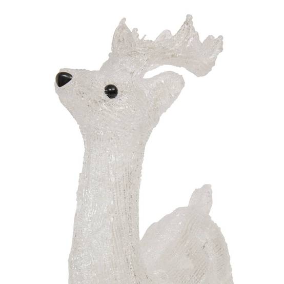Sans Marque - Forme acrylique renne debout lumineuse 40 LED clignotantes H.45cm extérieur FEERIC LIGHTS & CHRISTMAS - Image 4