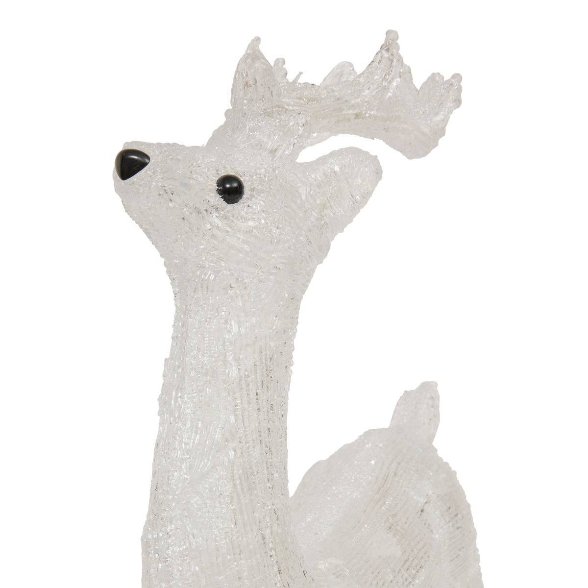 Sans Marque - Forme acrylique renne debout lumineuse 40 LED clignotantes H.45cm extérieur FEERIC LIGHTS & CHRISTMAS - Image 4