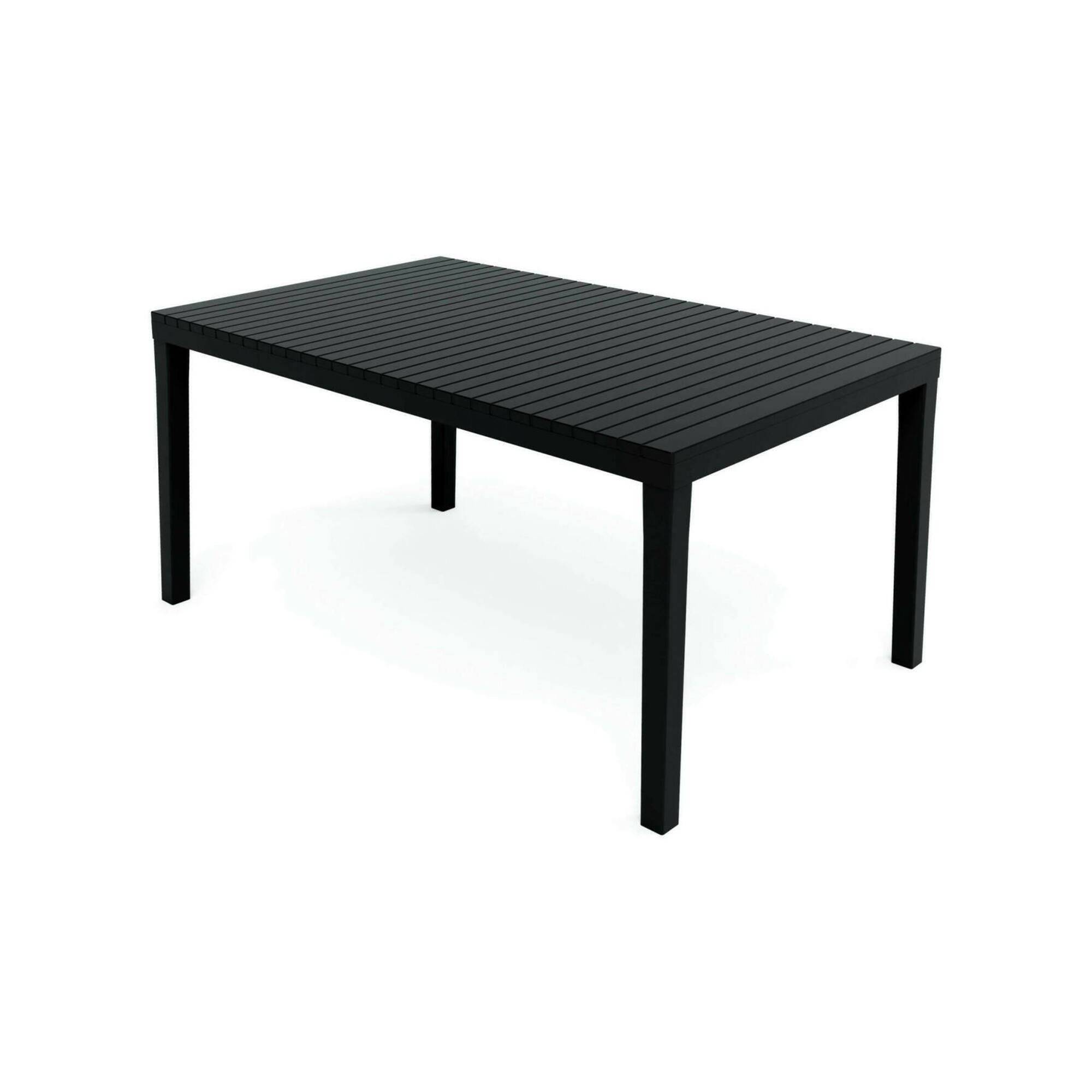 Dmora - Table d'extérieur Susa, Etagère à manger rectangulaire extensible, Table de jardin extensible, 100% Made in Italy, 150x90h72 cm, Anthracite - Dmora - Imagen 4