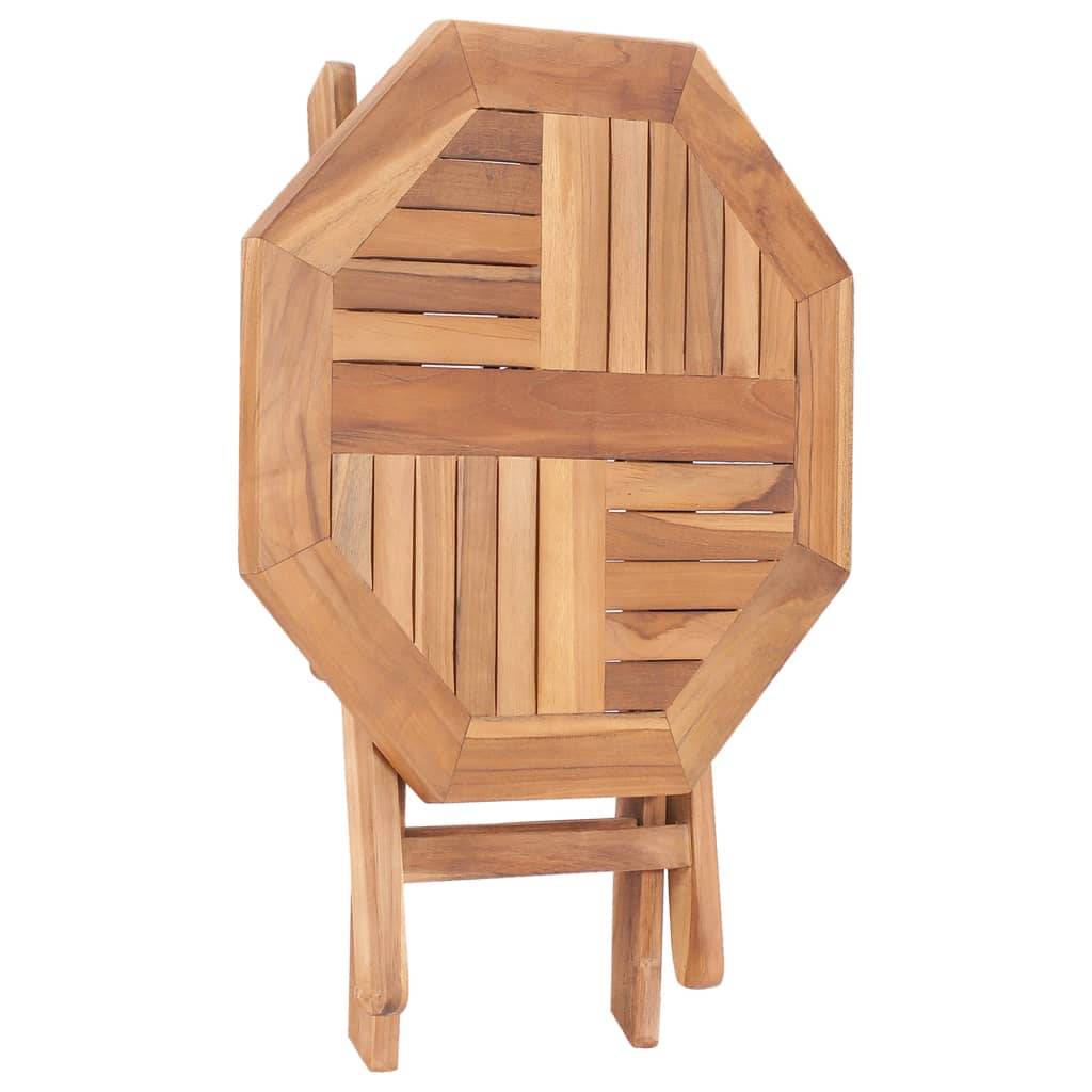 Table pliable jardin bois de teck 45 x 45 x 45 cm, Poids :3.9kg - PANGIVO - Image 4