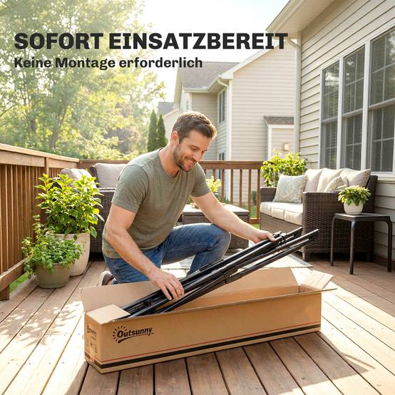 Cadre de hamac pour hamac Stand pliable pliable de hamac avec sac de transport 290x78x100 cm Noir - Image 8