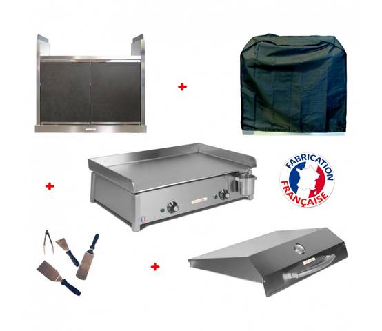 Pack plancha électrique ANTHEA E650 + Meuble complet - PLANCHAELEC - Image 1