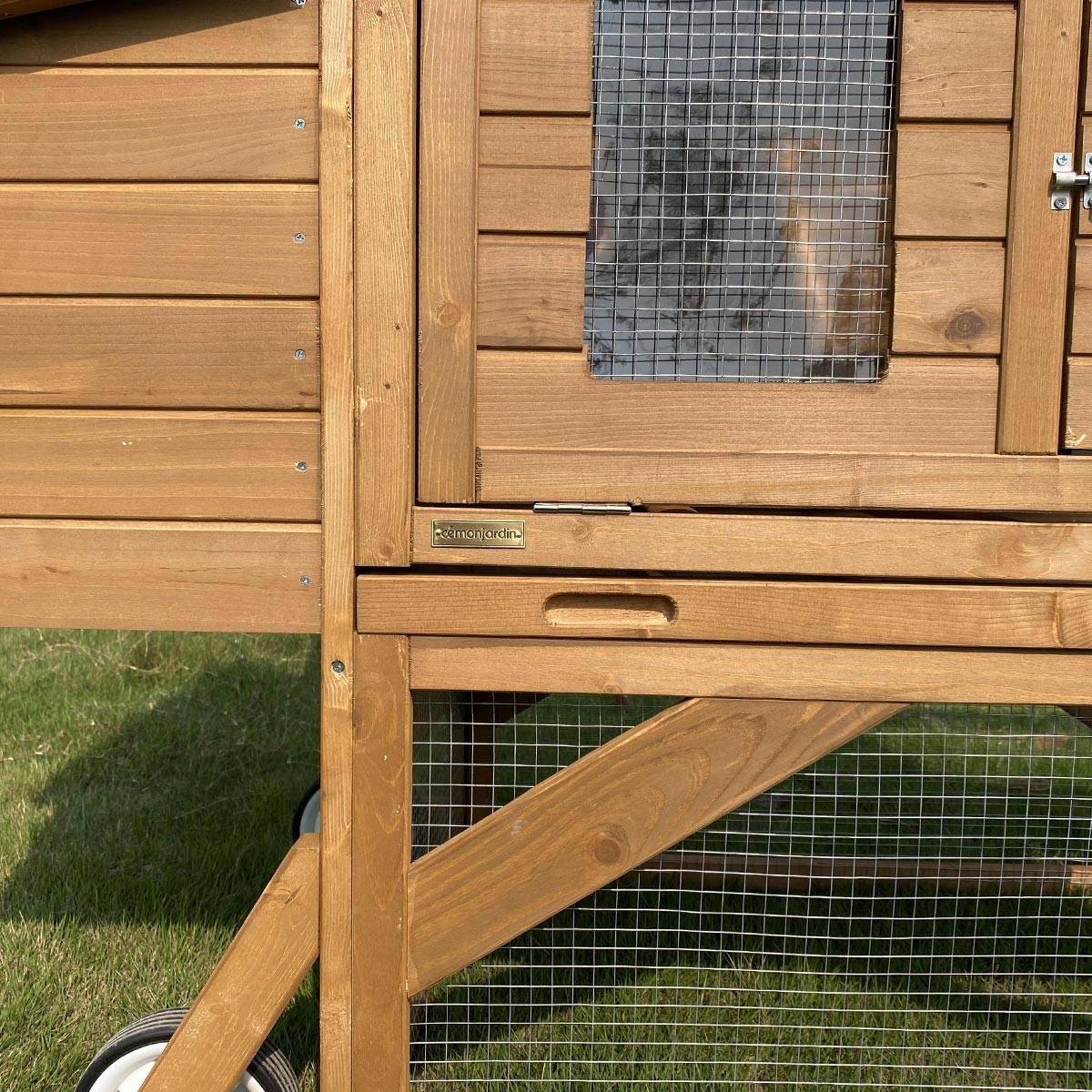 Poulailler en bois 3 poules - Cémonjardin - Imagen 4