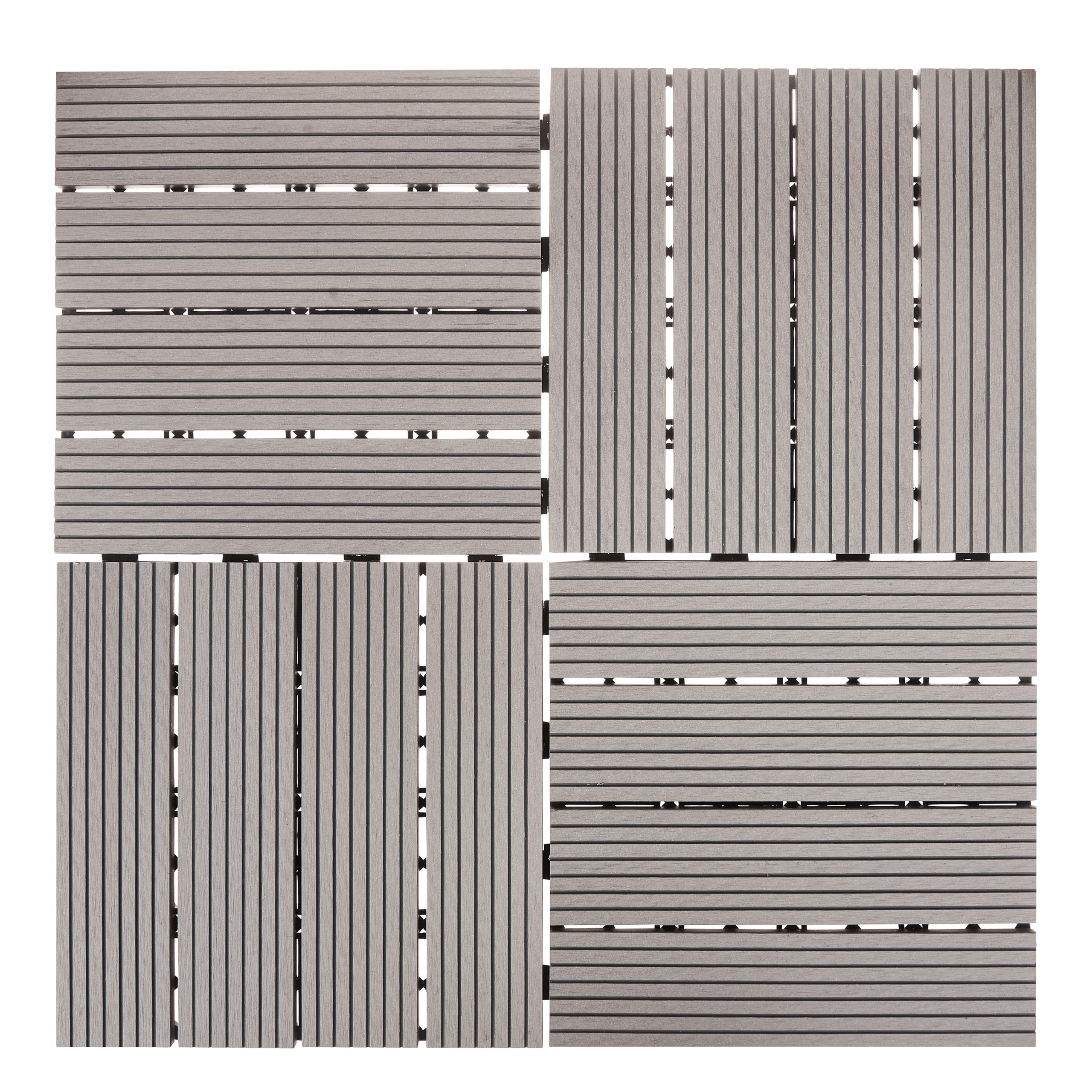 Caillebotis Composite bois-plastique (WPC) Gris ATELETA - Beliani - Image 3