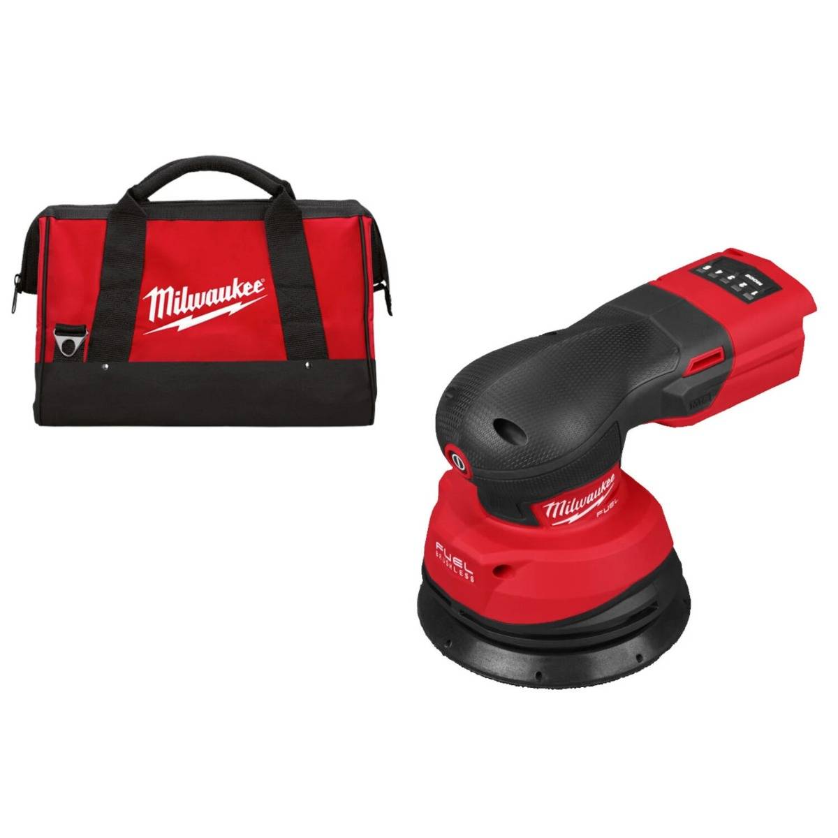 Ponceuse orbital excentrique 125mm FUELM18 FROS125-0B - MILWAUKEE - sans batterie, ni chargeur - sac de transport - 4933498253