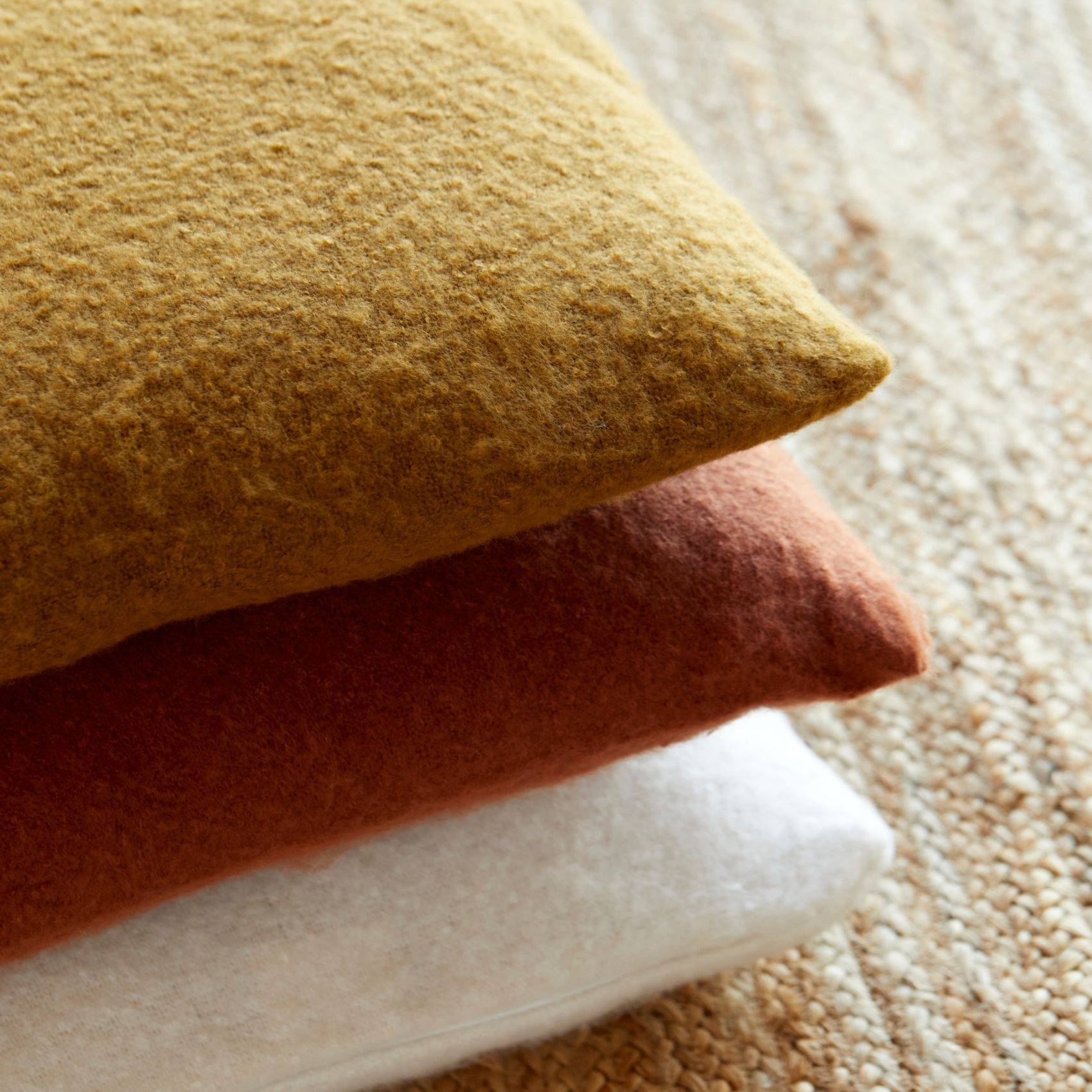 Coussin décoratif Mordoré effet Mohair 45 x 45 cm - Imagen 4