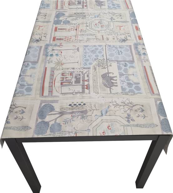 Nappe Composition PVC Base Polyester Anti-taches Jardin Taille 140X250 CM - Imagen 2