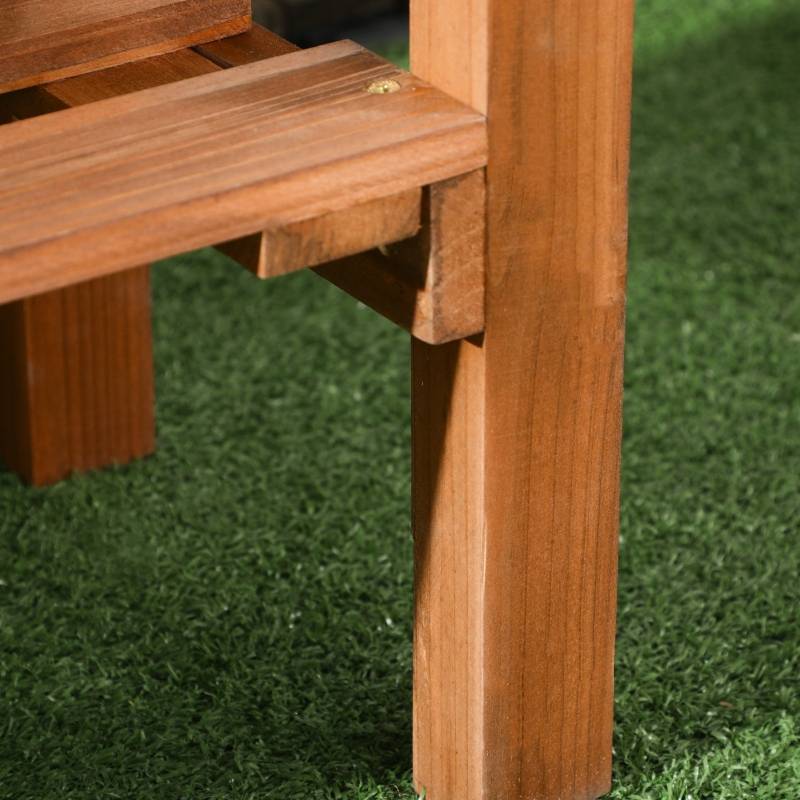 ComfortXL - Carré Potager Bois Massif Balcon Treillis Roulettes Étagère 79x29x130cm - ComfortXL Outdoor Living - Image 8
