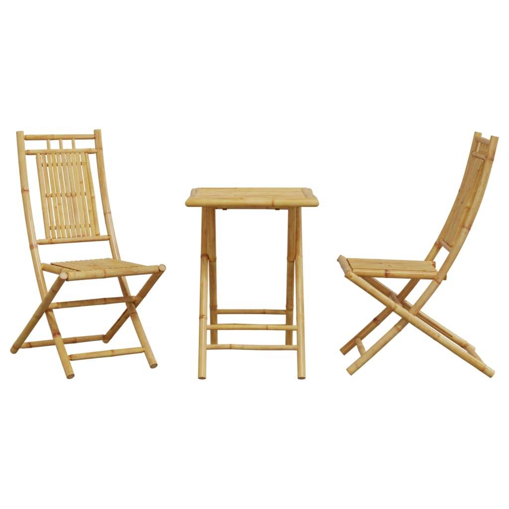 Vidaxl - Ensemble de bistro 3 pcs bambou vidaXL 3278525 - Image 9