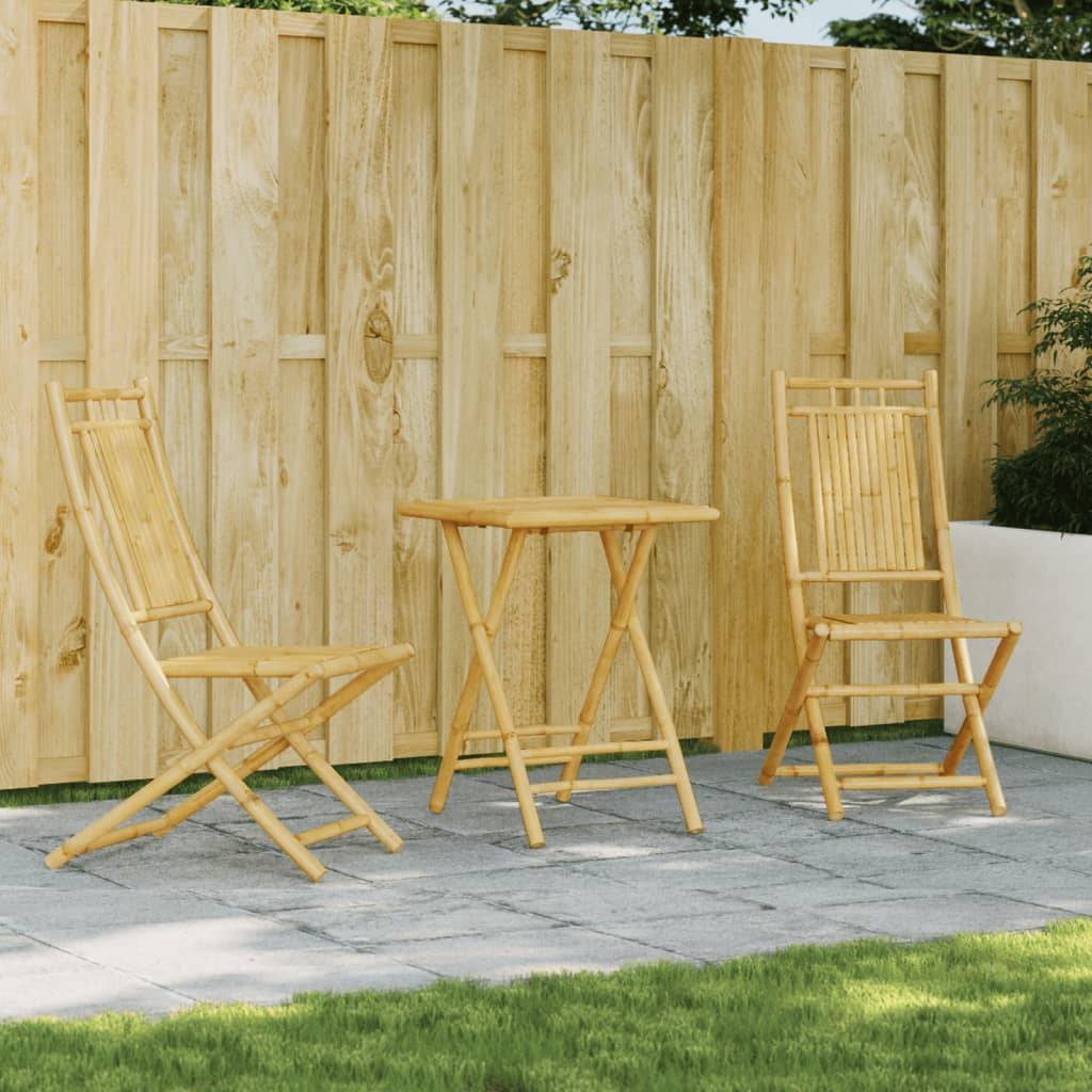 Vidaxl - Ensemble de bistro 3 pcs bambou vidaXL 3278525 - Image 1