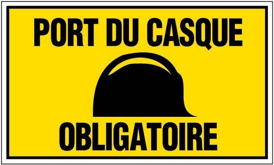 Novap - Panneau ''Port du casque obligatoire'' 330x200mm - NOVAP - 4160436