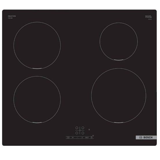Bosch - Table de cuisson à induction 60cm 4 feux noir PUE611BB5E Bosch - Image 1
