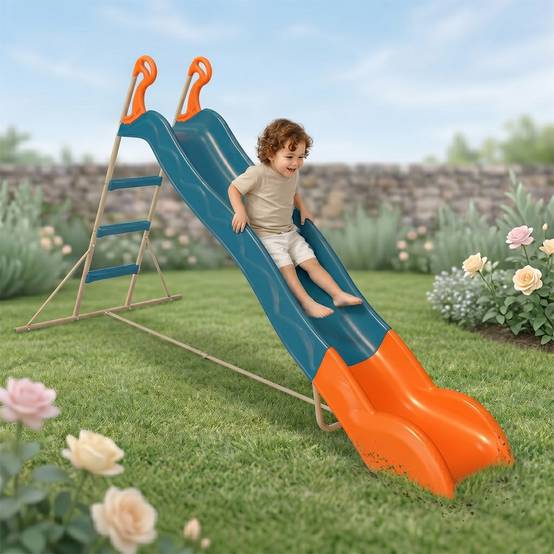 Toboggan LINOU Bleu-Orange TRIGANO 2,63 m. 3-12 ans. - Image 6