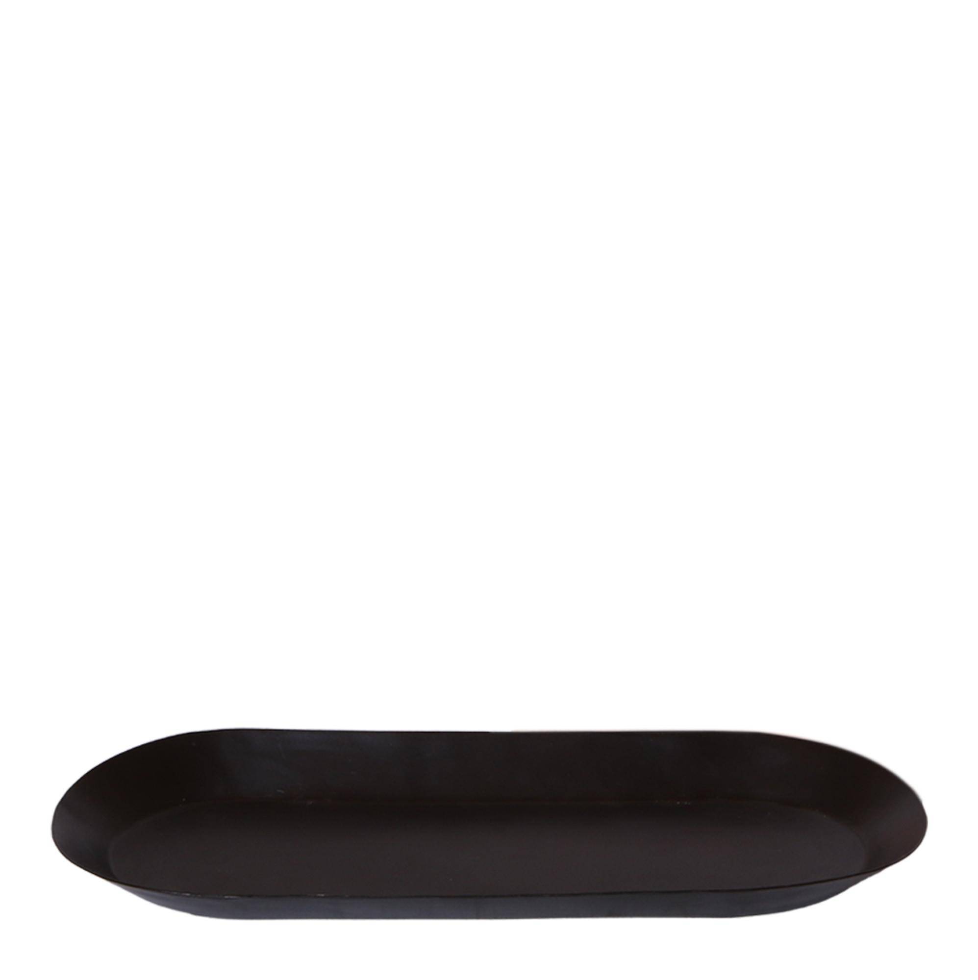 Plateau ovale Ø30cm - noir - Image 1