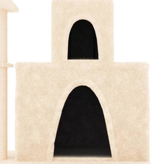 Vidaxl - Arbre à chat avec griffoirs en sisal Crème 83 cm vidaXL 171765 - Image 4