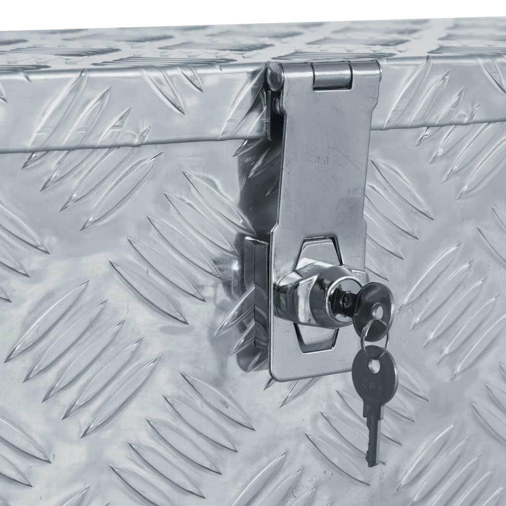 Helloshop26 - Boîte en aluminium haute qualité 61,5 cm outils accessoires ou équipement argenté - Imagen 5