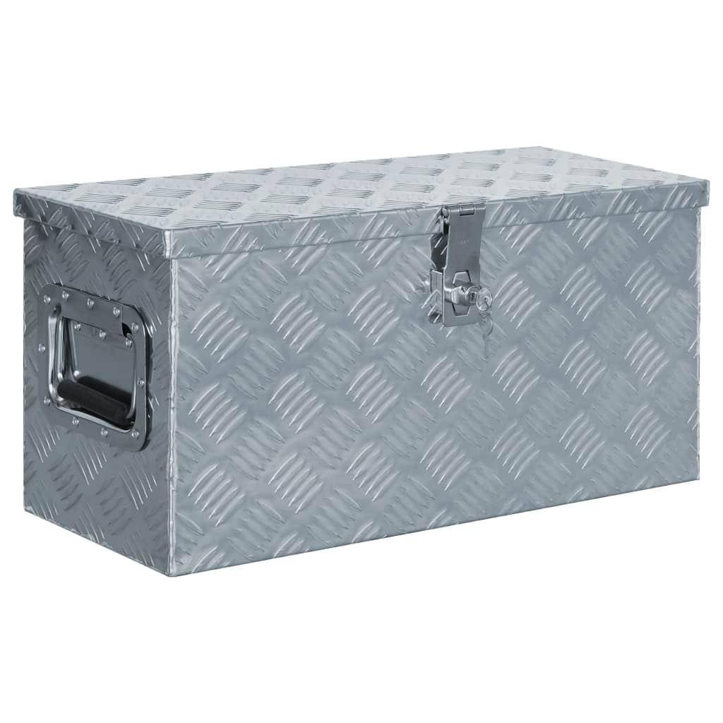 Helloshop26 - Boîte en aluminium haute qualité 61,5 cm outils accessoires ou équipement argenté - Imagen 1