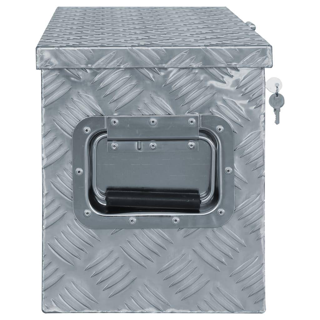 Helloshop26 - Boîte en aluminium haute qualité 61,5 cm outils accessoires ou équipement argenté - Imagen 2