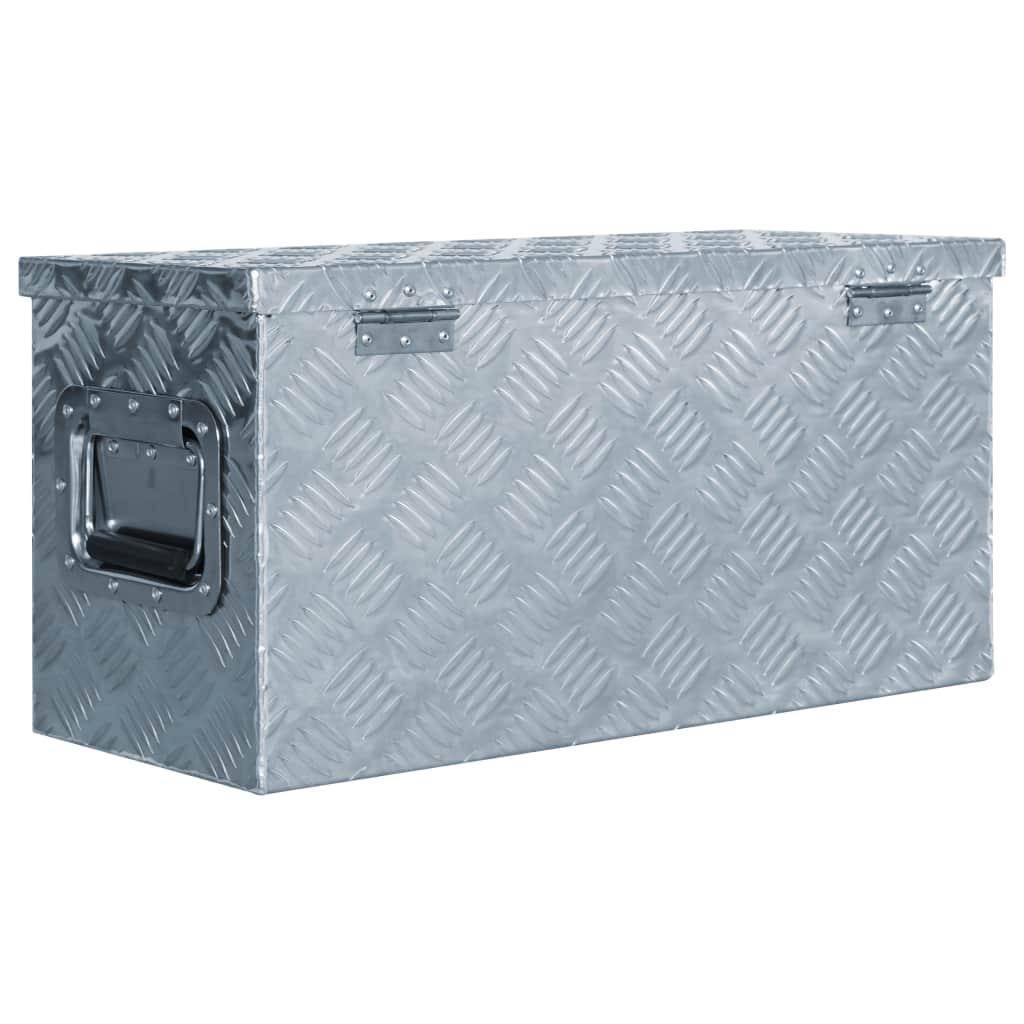 Helloshop26 - Boîte en aluminium haute qualité 61,5 cm outils accessoires ou équipement argenté - Imagen 3