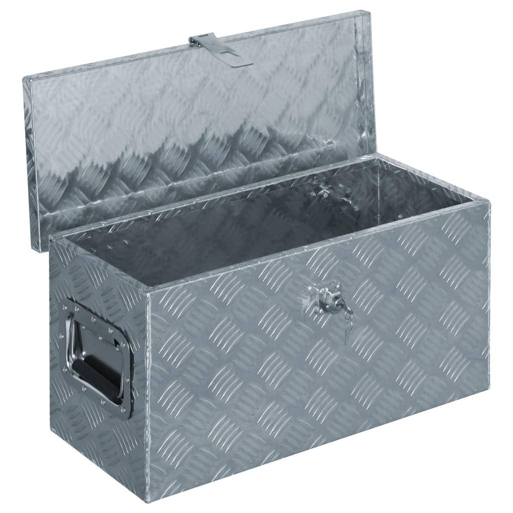 Helloshop26 - Boîte en aluminium haute qualité 61,5 cm outils accessoires ou équipement argenté - Imagen 4