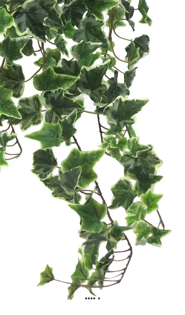 Artificielles - Lierre artificiel en chute 259 feuilles L 100 cm Panaché - BEST - couleur: Blanc-vert - Imagen 3