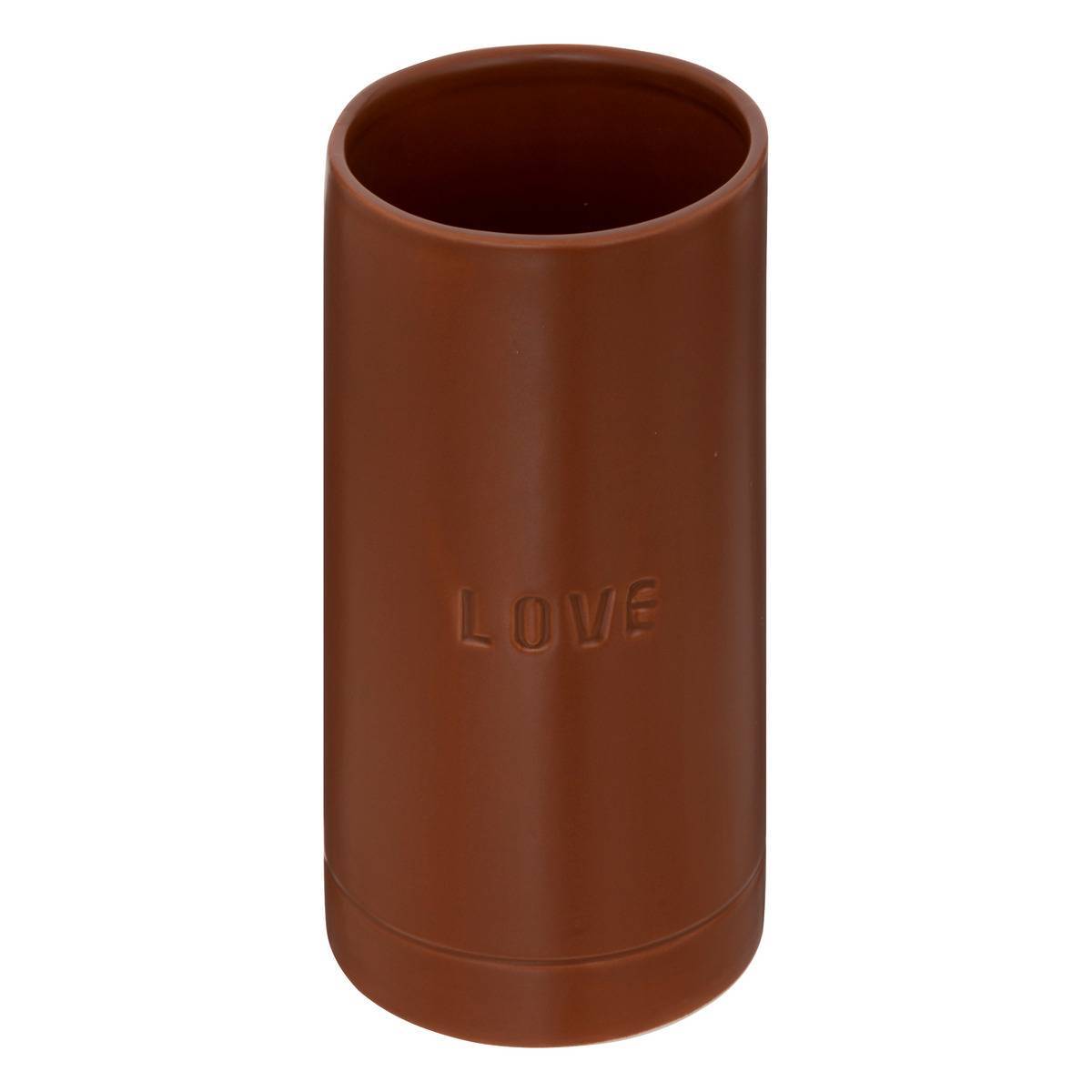 Atmosphera - Vase "Avi" en céramique H20cm marron caramel - Atmosphera Créateur d'intérieur - Imagen 2