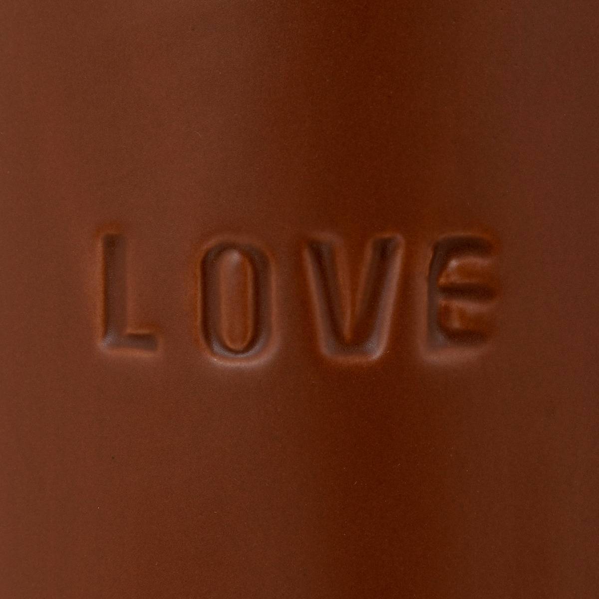 Atmosphera - Vase "Avi" en céramique H20cm marron caramel - Atmosphera Créateur d'intérieur - Imagen 3