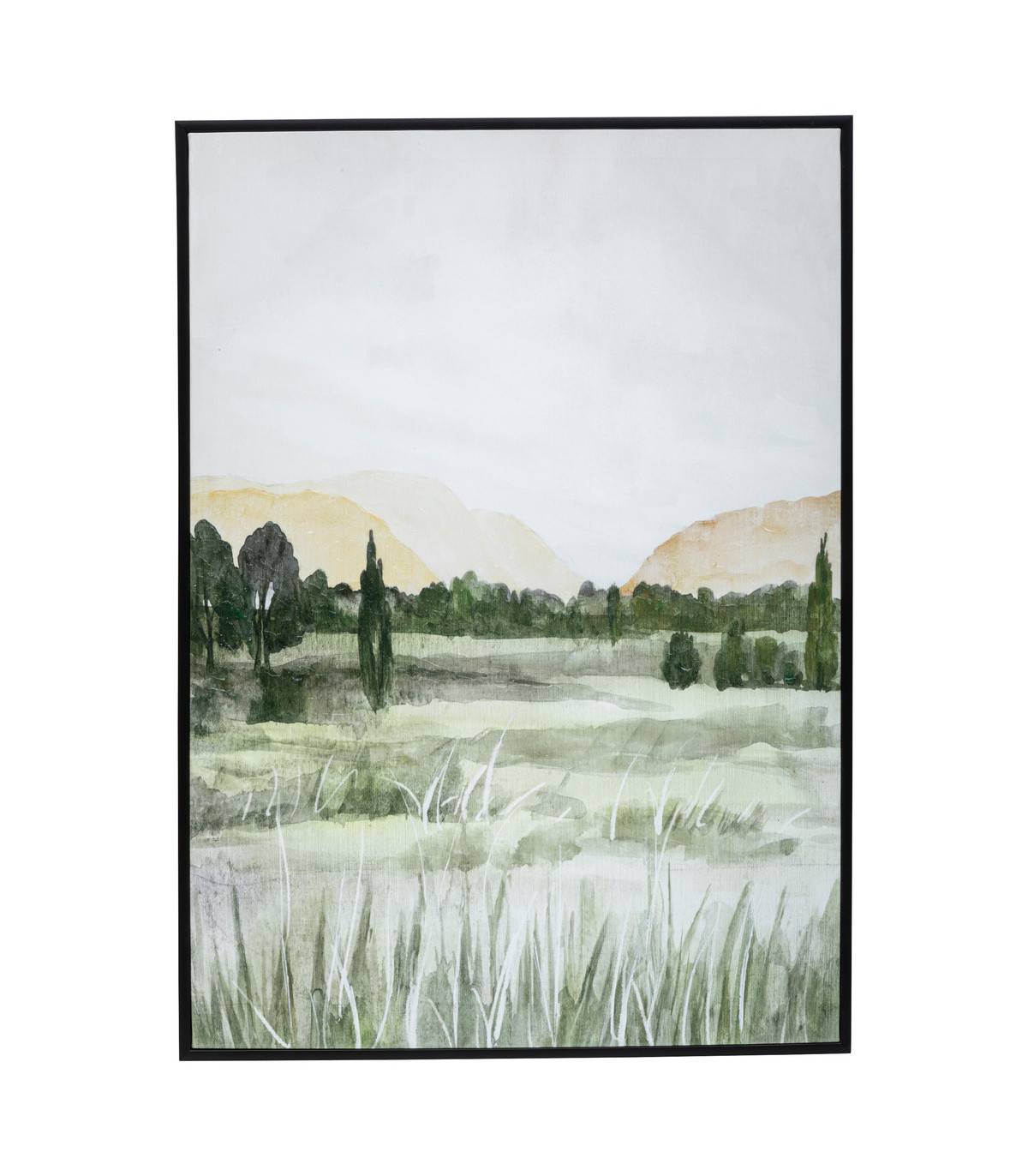Tableau Toile murale peinte et encadrée Paysage bucolique 40 x 70 cm - Imagen 1