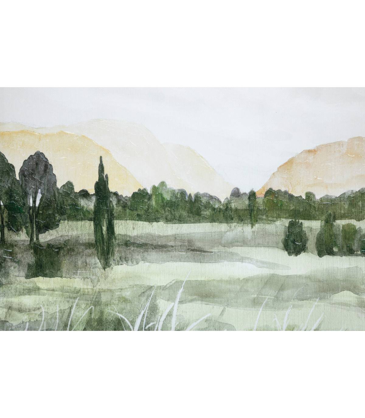 Tableau Toile murale peinte et encadrée Paysage bucolique 40 x 70 cm - Imagen 3