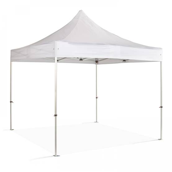 Oviala - Tente pliante en Aluminium 3x3m blanche PRO 40 - Oviala - Image 1