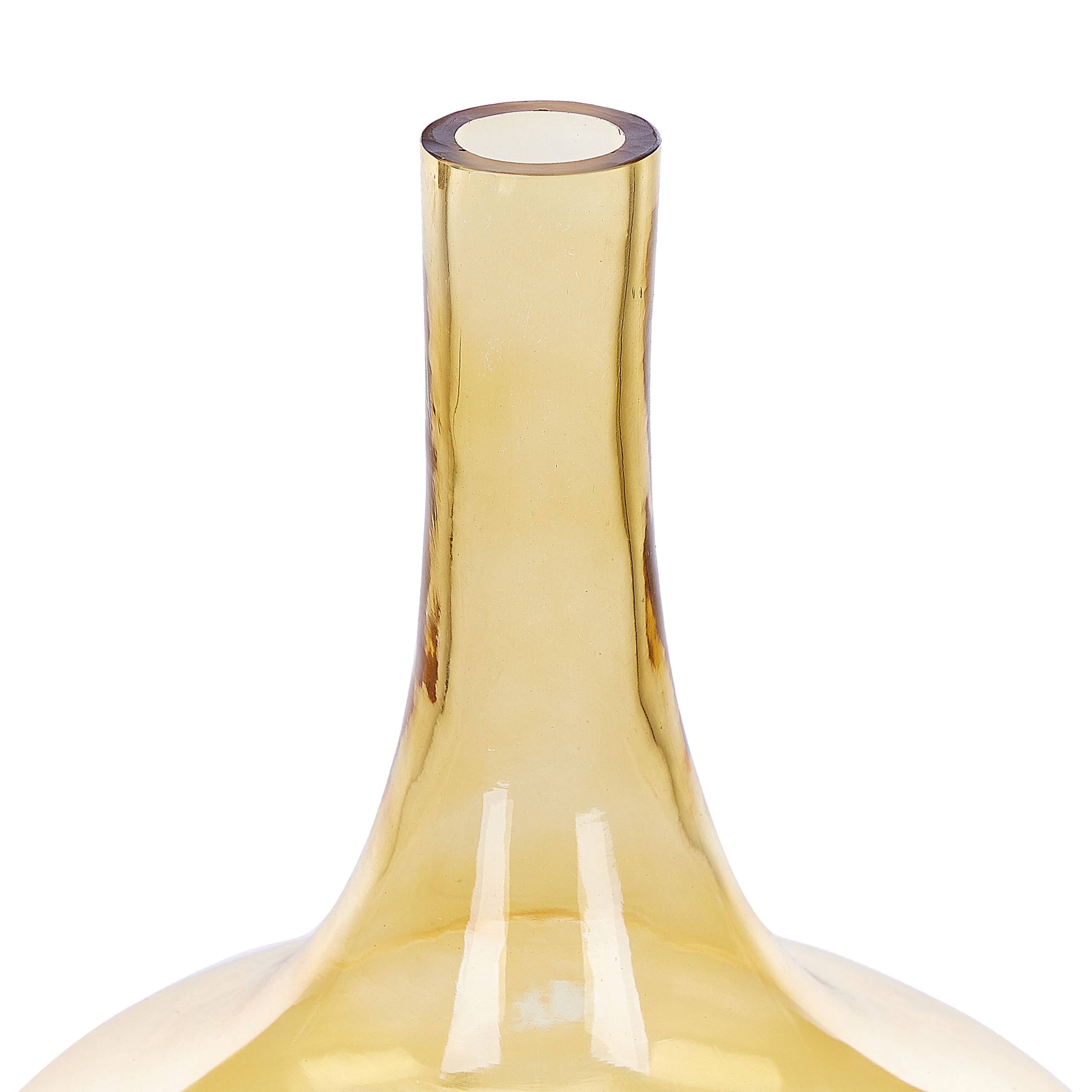 Beliani - Vase décoratif Verre Jaune PANEER - 23x23x30- Beliani - Image 5