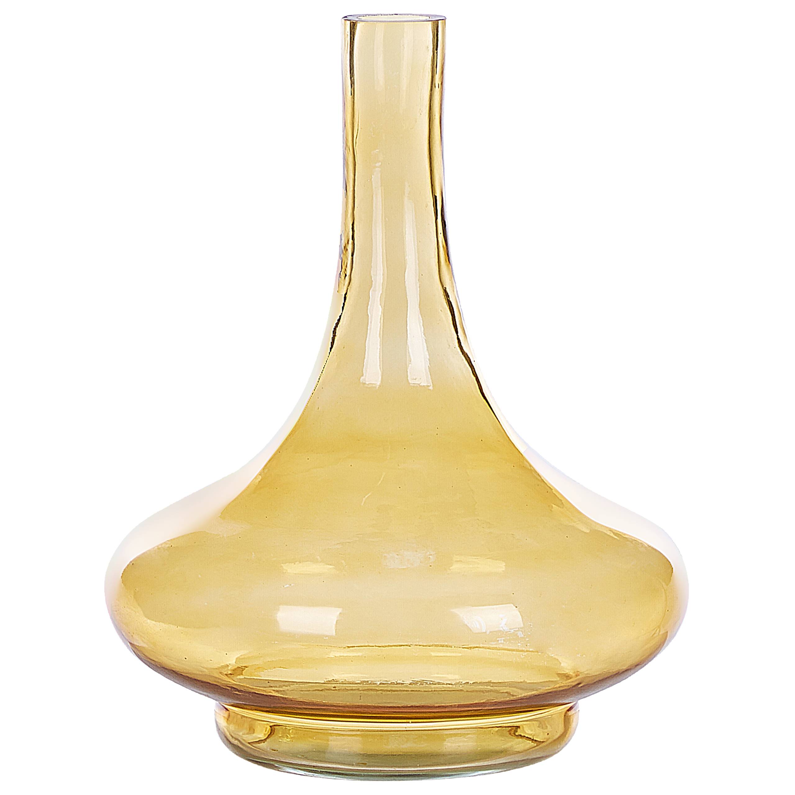 Beliani - Vase décoratif Verre Jaune PANEER - 23x23x30- Beliani - Image 2