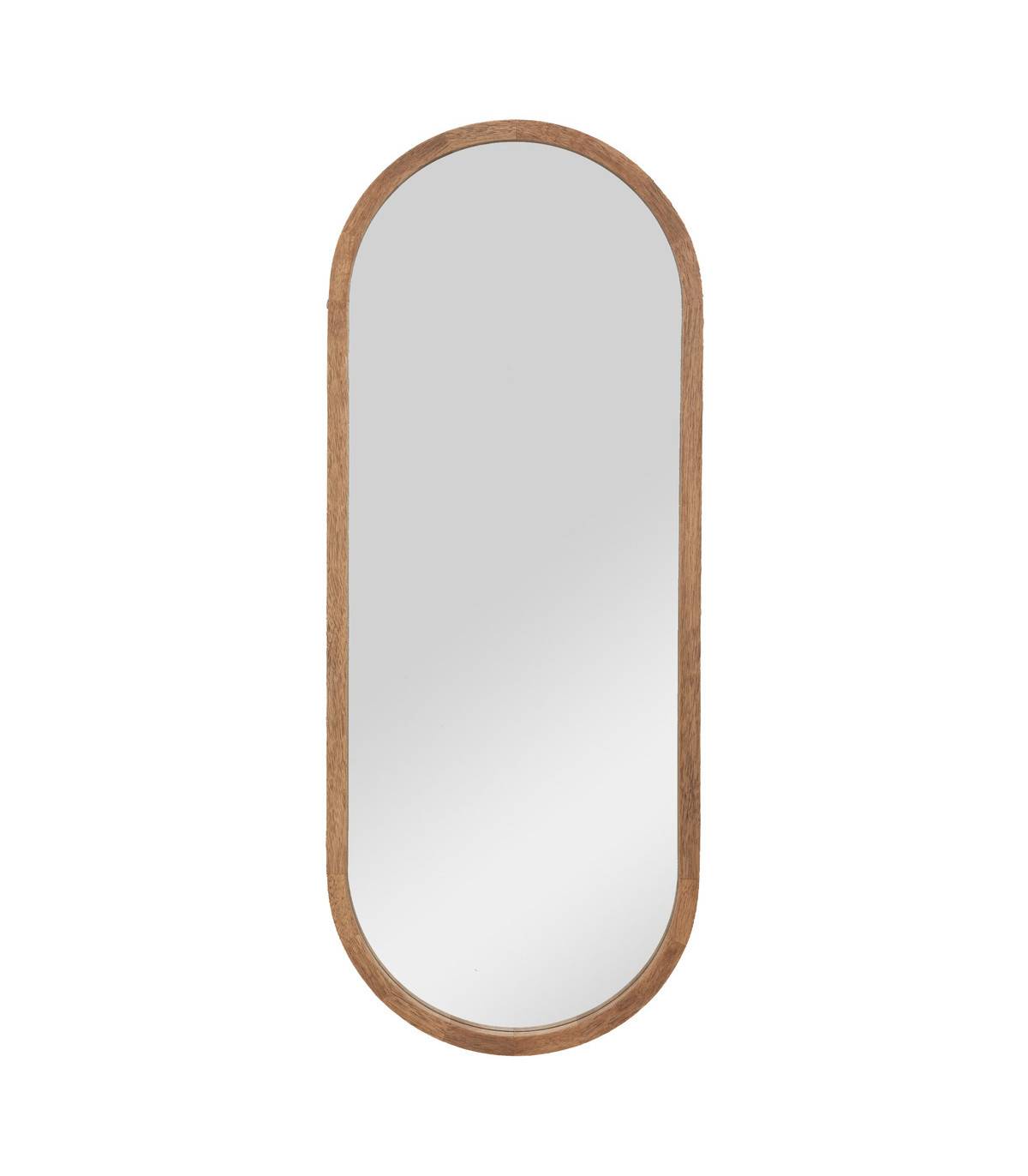 Miroir mural en Bois d'Hévéa 35 x 90 cm - Imagen 1