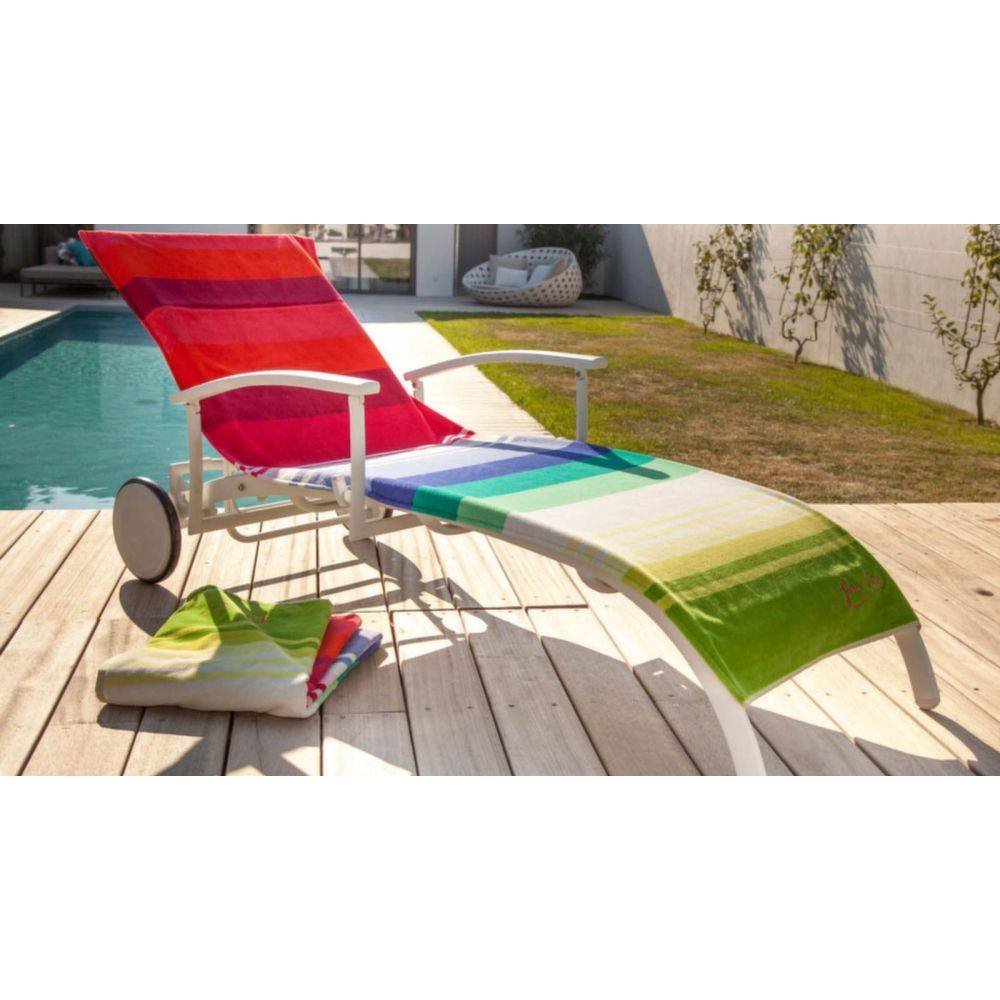 Proloisirs - Housse universelle bain de soleil en coton Les 100 marches - Imagen 2