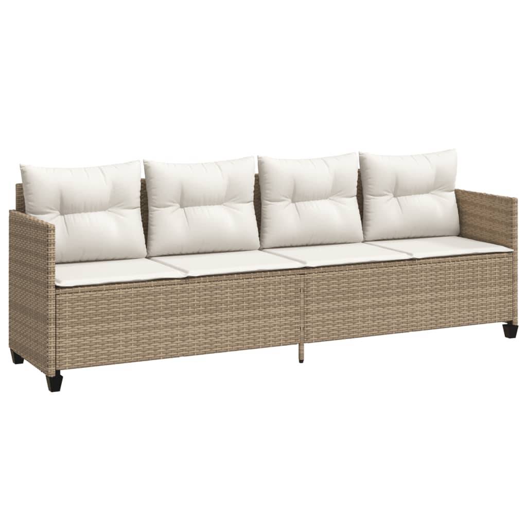 Maison Chic - Bain de soleil - Transat - Chaise longue avec coussins beige résine tressée - MEUBLE PRO-JU6459 - Image 1