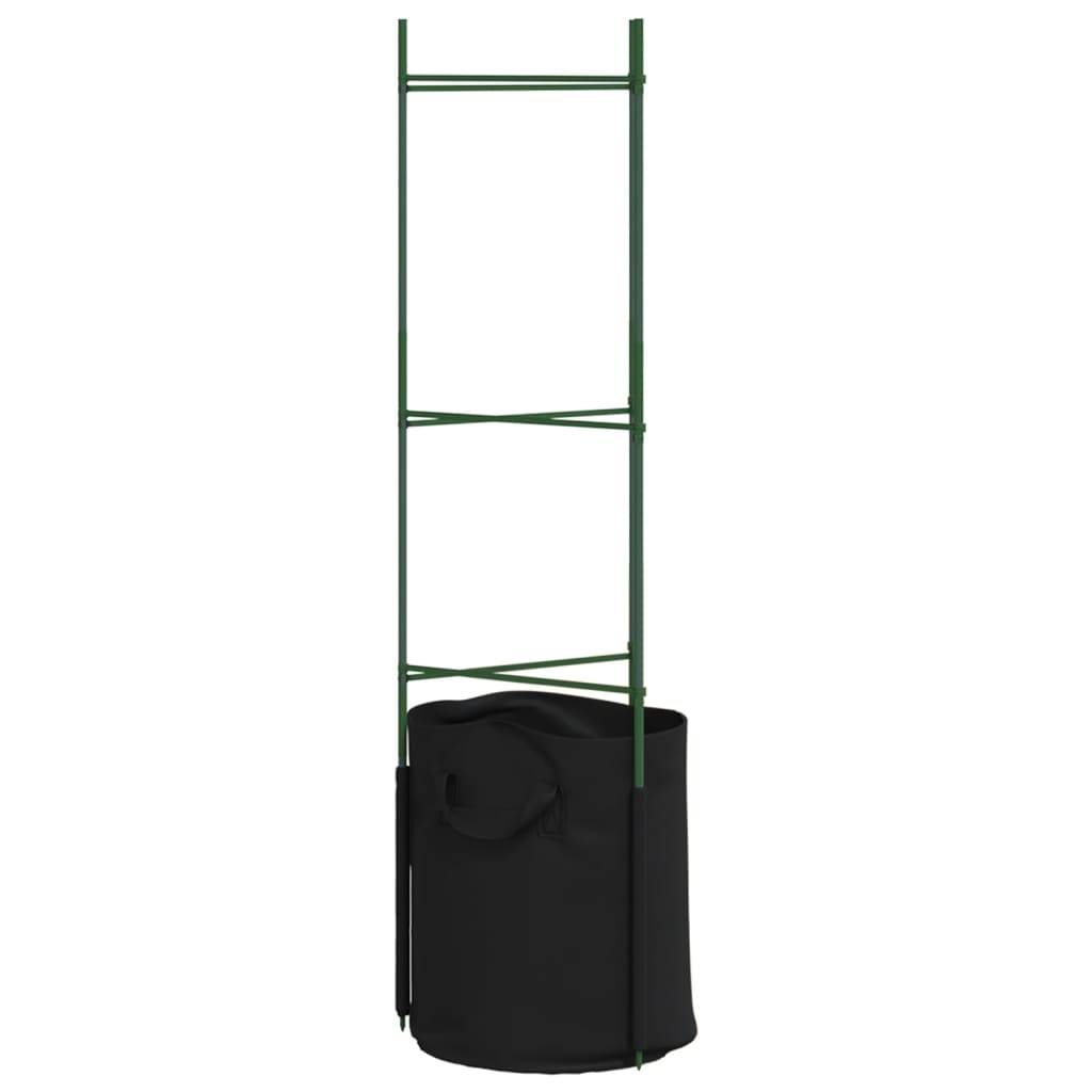 Tuteurs pour Légumes en Acier avec 6 Sacs de Plantation pour Jardin Urbain Balcon Vert 116 cm – ComfortXL Outdoor Living - Image 6
